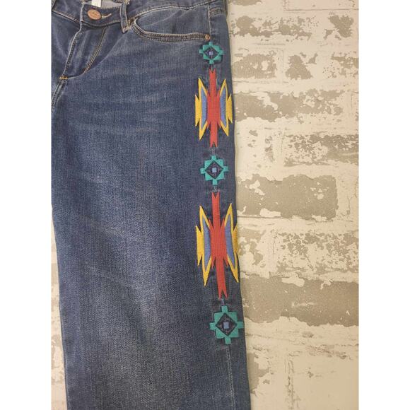 2585 Chip and Pepper Syd Skinny Ankle with Embroidery Detail Women's 27 - Picture 2 of 7